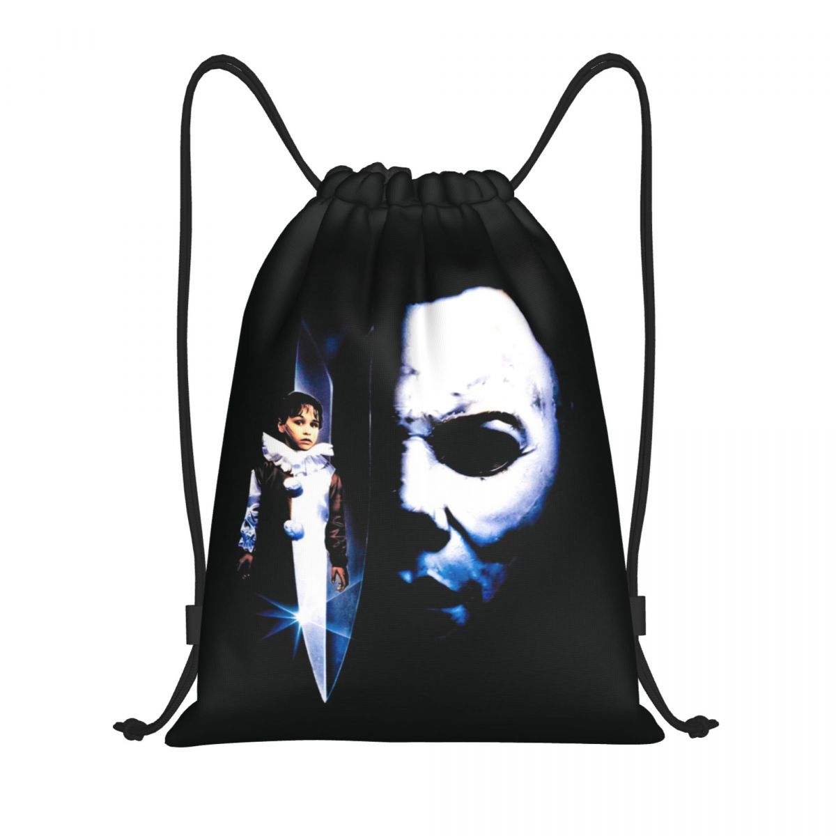 Women Bags Myer - ハロウィンホラー映画マイケルマイヤーズ巾着バックパック女性男性ジムスポーツサックパックポータブルトレーニングバッグサック