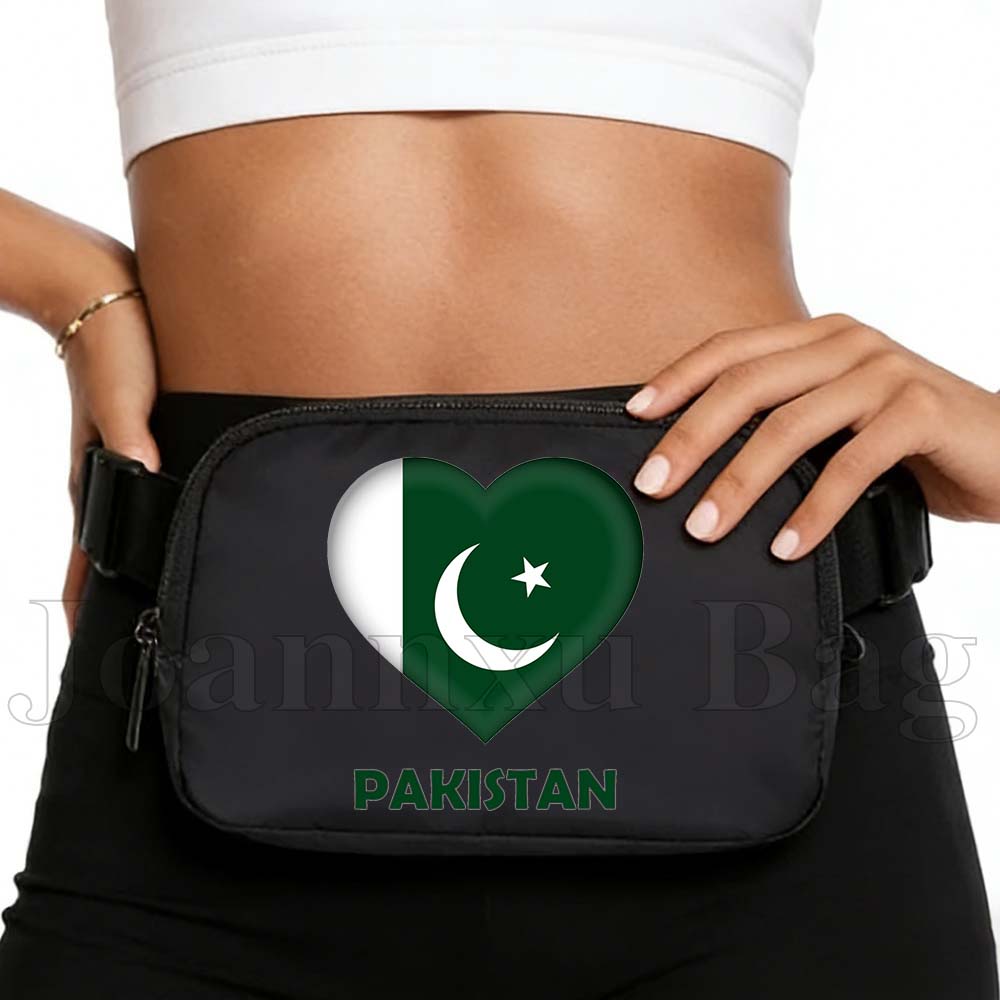 Women Bags Pakistan - パキスタンハートフラグチェストモバイルウエストバッグ男性女性多機能大容量ベルトファニーパックスポーツウエストモバイルバッグ