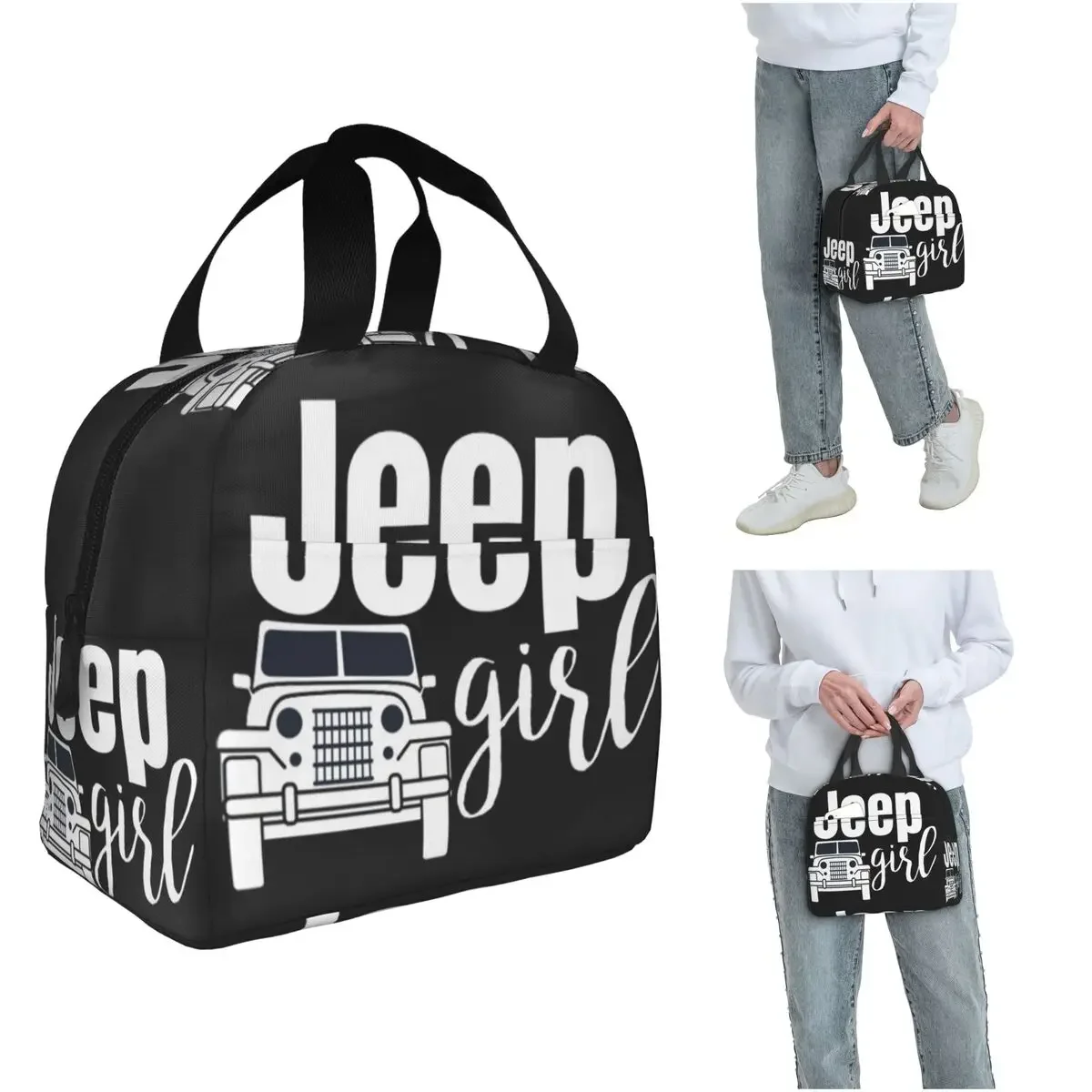 Women'S Jeep Bags - ジープガール 断熱ランチバッグ 女性 子供用 ポータブルフードボックス 保温ランチボックス