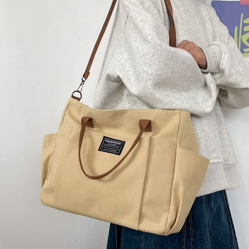 Women'S Work Bags Tote - 女性用大型キャンバストートバッグ、ミニマリストワークバッグ - エクストラワイド通勤用ショッパーバッグ、学校用耐久性のあるクロスボディショルダーバッグ