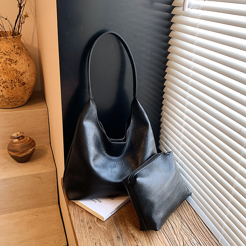 Women'S Work Bags Tote - レトロシンプルな大型レディーストートショルダーバッグ 2026年新作 軽量デイリーハンドバッグ 多ポケット ショッピング、仕事、旅行、アウトドアに最適