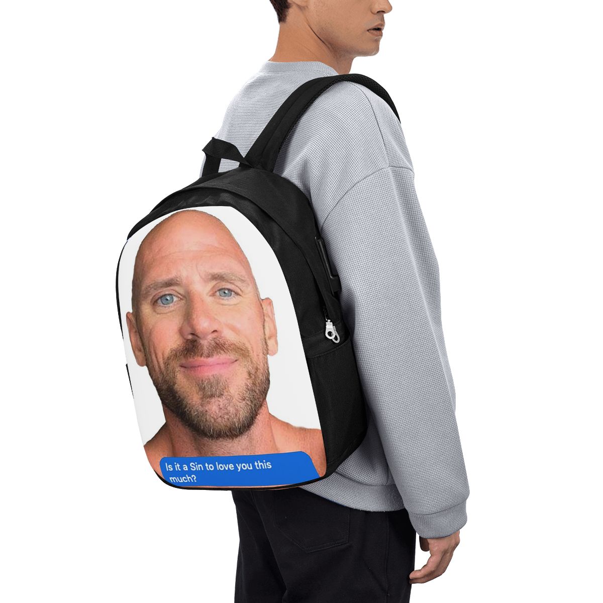 Women Bags For Travel - Johnny Sins Flirty Text Bubble バックパック