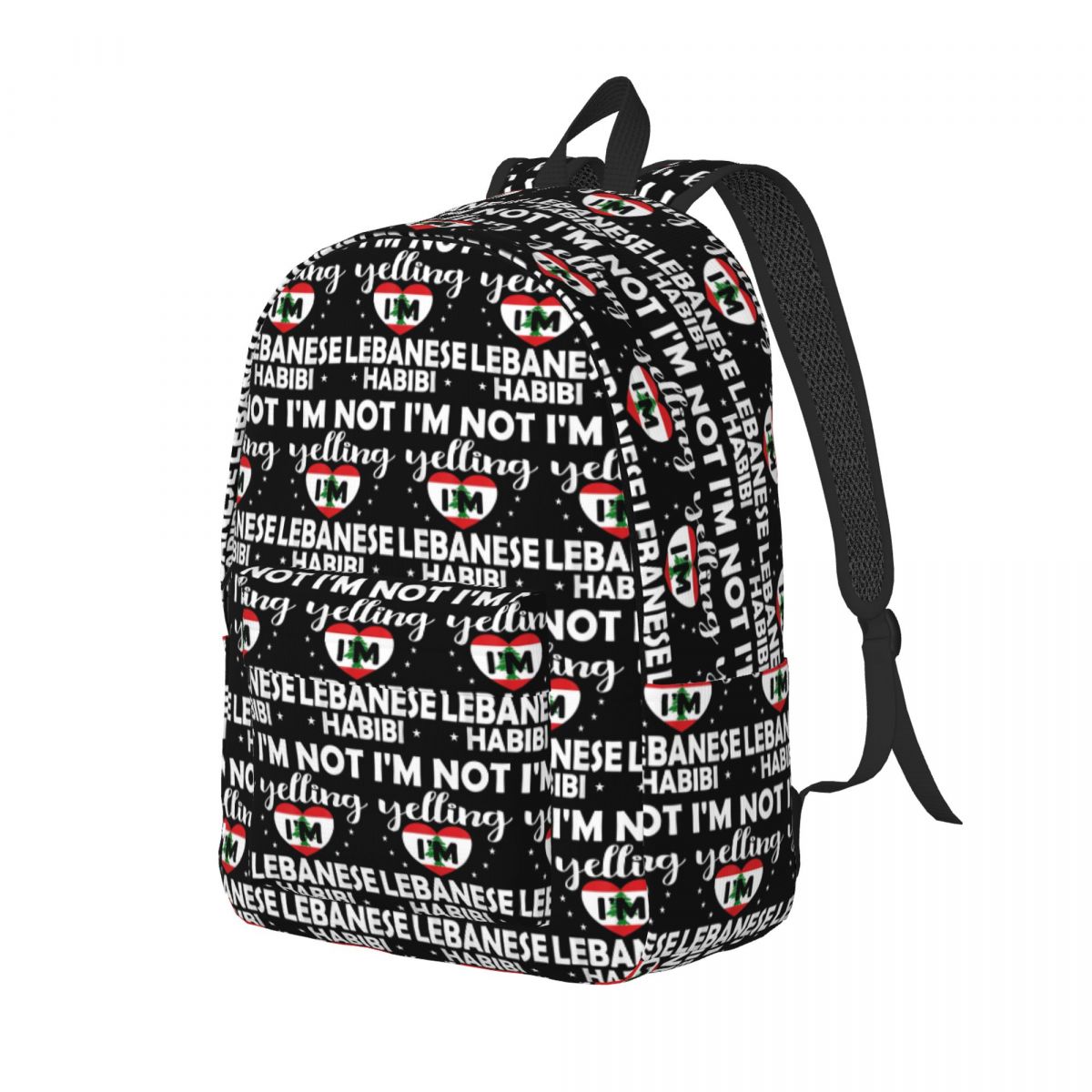Women Bags Lebanon - レバノン国旗レバノン遺産レバノンバックパックデイパック大容量子供ブックバッグスクールバッグショルダーバッグ男性女性用