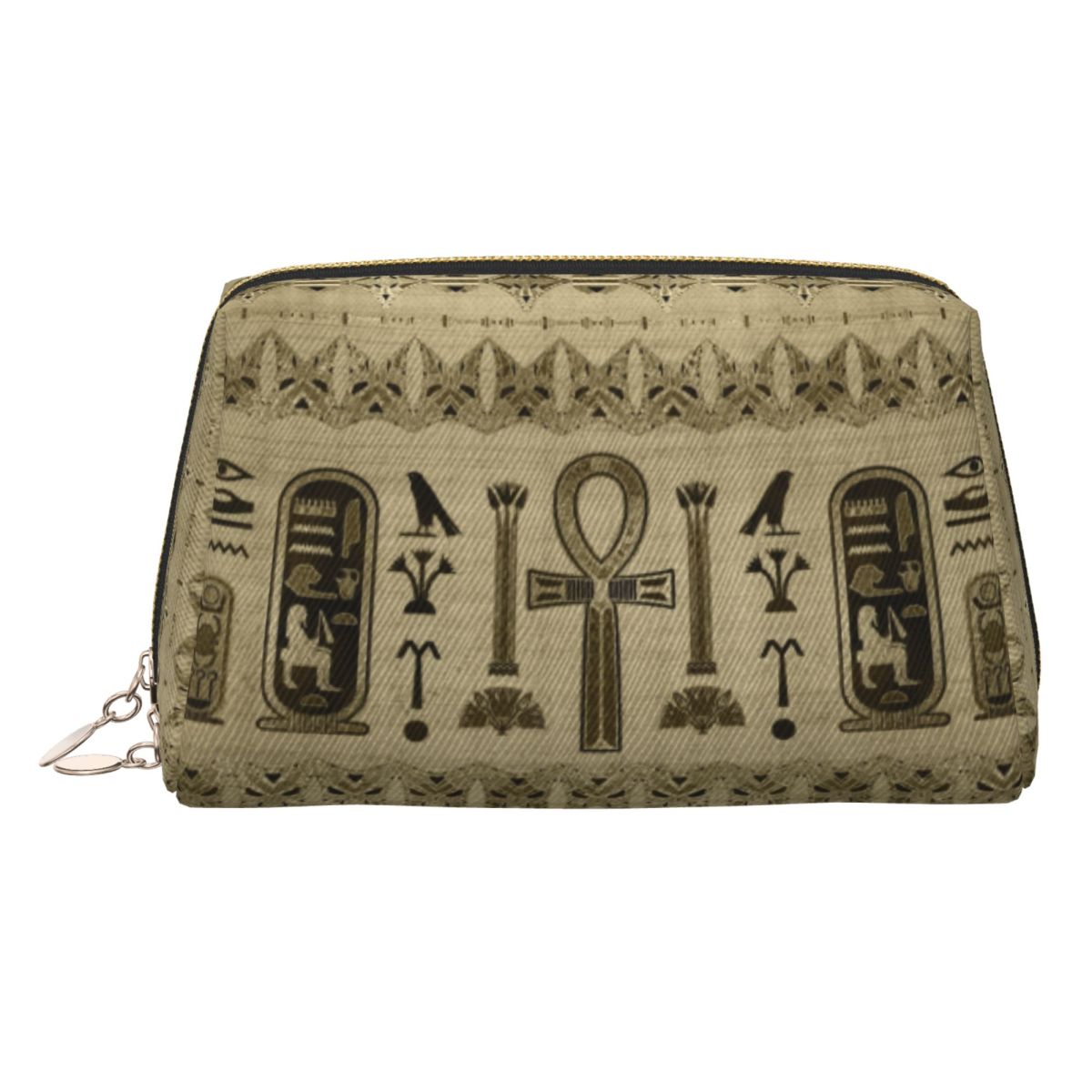 Women Bags Egypt - エジプトクロスアンクトイレタリーバッグかわいい古代エジプト象形文字メイクアップ化粧品オーガナイザー女性美容収納ドップキットケース