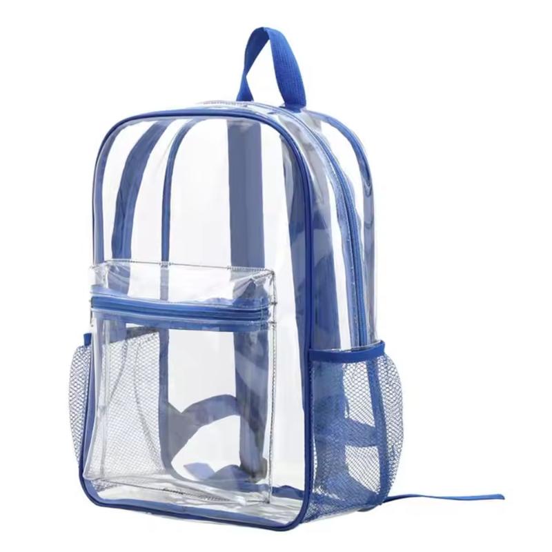 Women Bags Waterproof - トラベルビジュアルバックパック大容量防水ショルダーバッグ透明PVCアウトドアスポーツフィットネスナップサックカジュアル