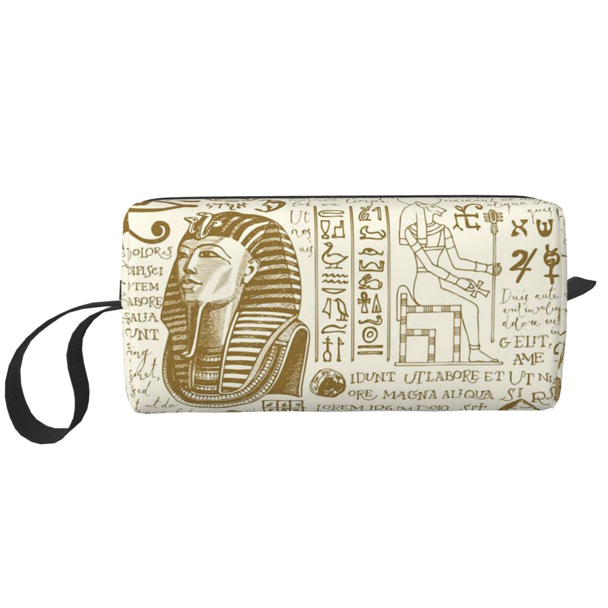 Women Bags Egypt - 古代エジプトの神ホルスとアヌビスエジプトのファラオ鉛筆ケースペンボックス鉛筆バッグ文具用品女性オーガナイザーポーチ