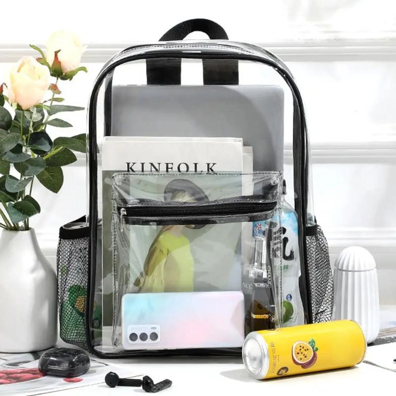 Women Bags Waterproof - Vly/PVC アウトドアスポーツフィットネスナップサック カジュアルトラベル 透明バックパック 大容量 防水