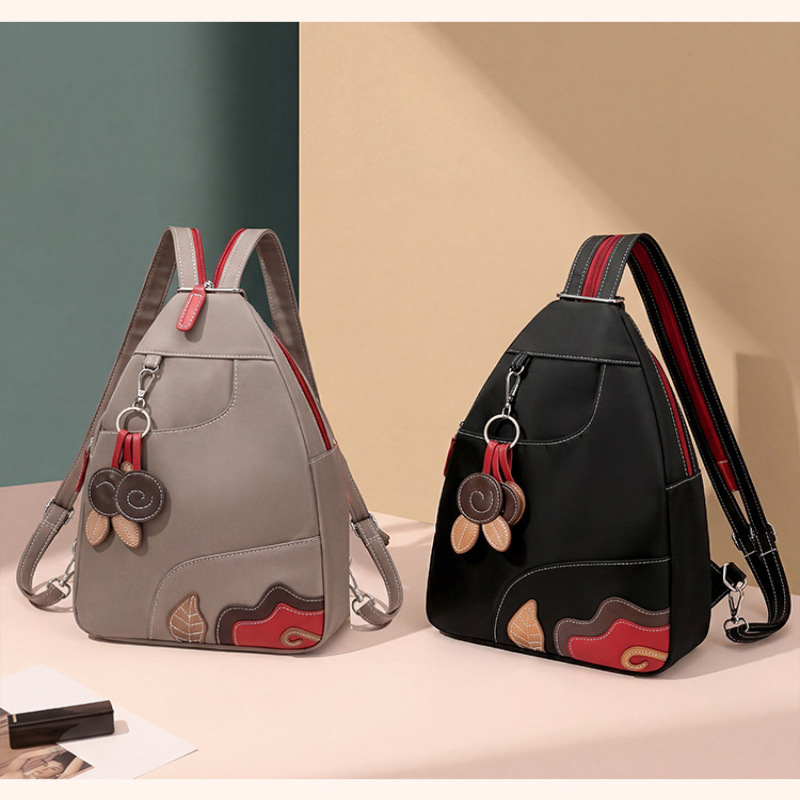 Women Bags Waterproof - 女性用バックパック アウトドア カジュアル 防水 ソリッドナイロン ショルダーバッグ