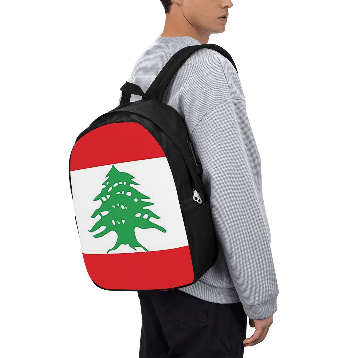 Women Bags Lebanon - レバノンの国旗バックパック旅行ノートブックバッグコンピュータ大学生スクールバッグラップトップショルダーバッグ男性女性用