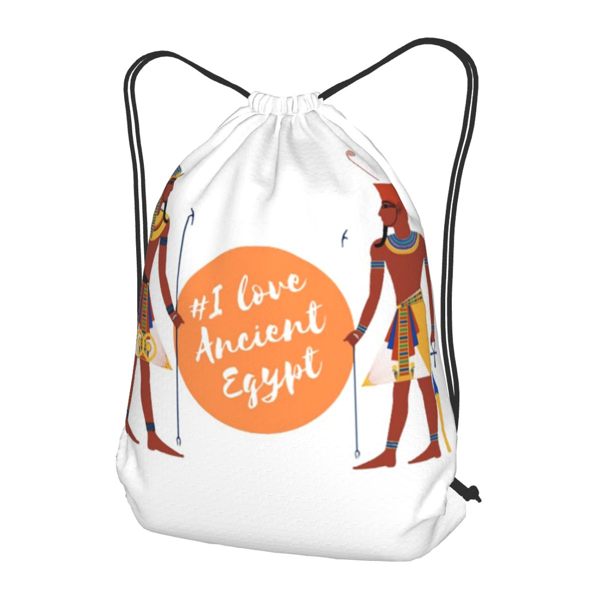 Women Bags Egypt - 私は古代エジプトのファラオが大好きです バックパック ポータブル巾着バッグ スポーツバッグ ブックバッグ 男性用