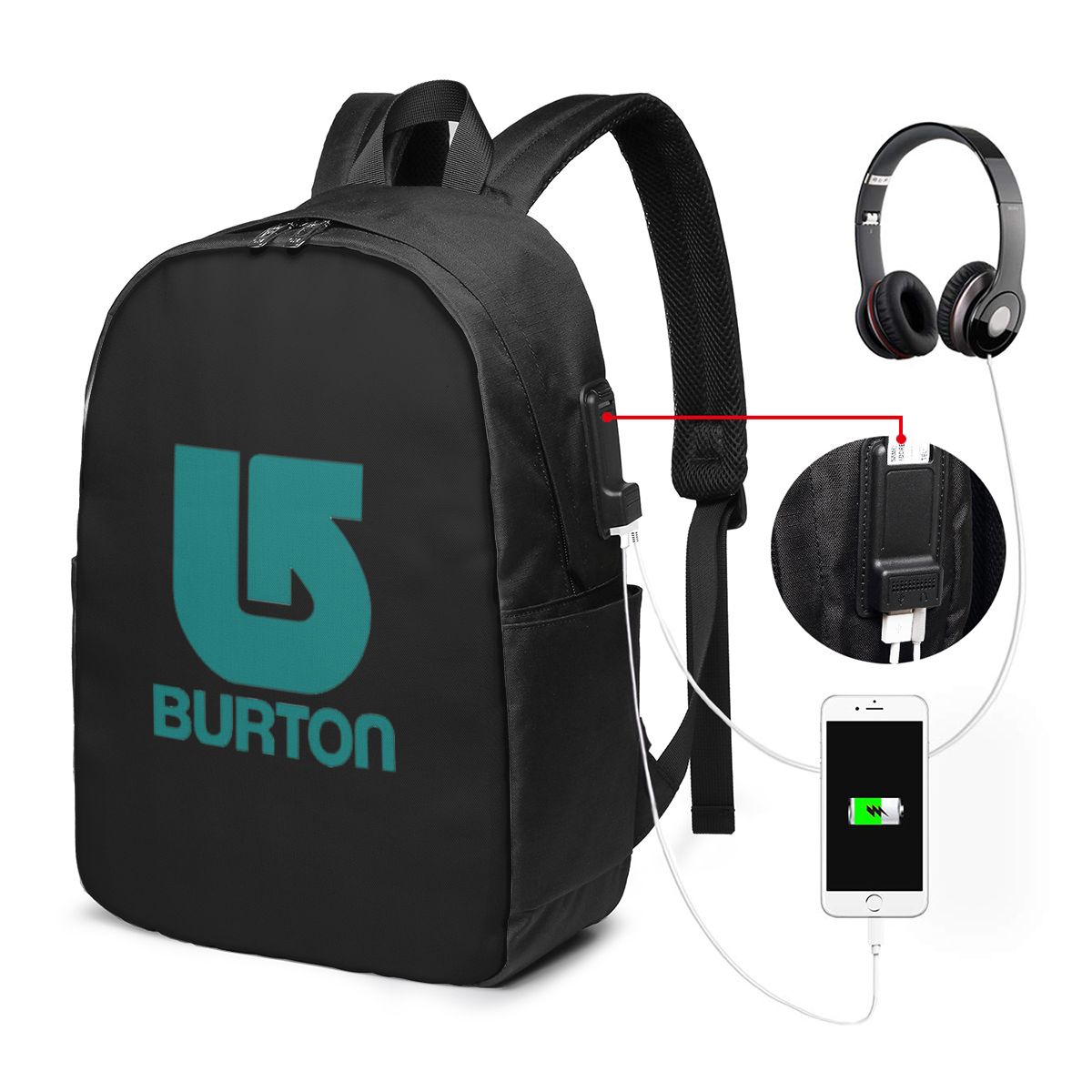 Women Bags For Travel - バートン スノーボード スポーティバックパック トラベルノートブックバッグ コンピューター 大学生