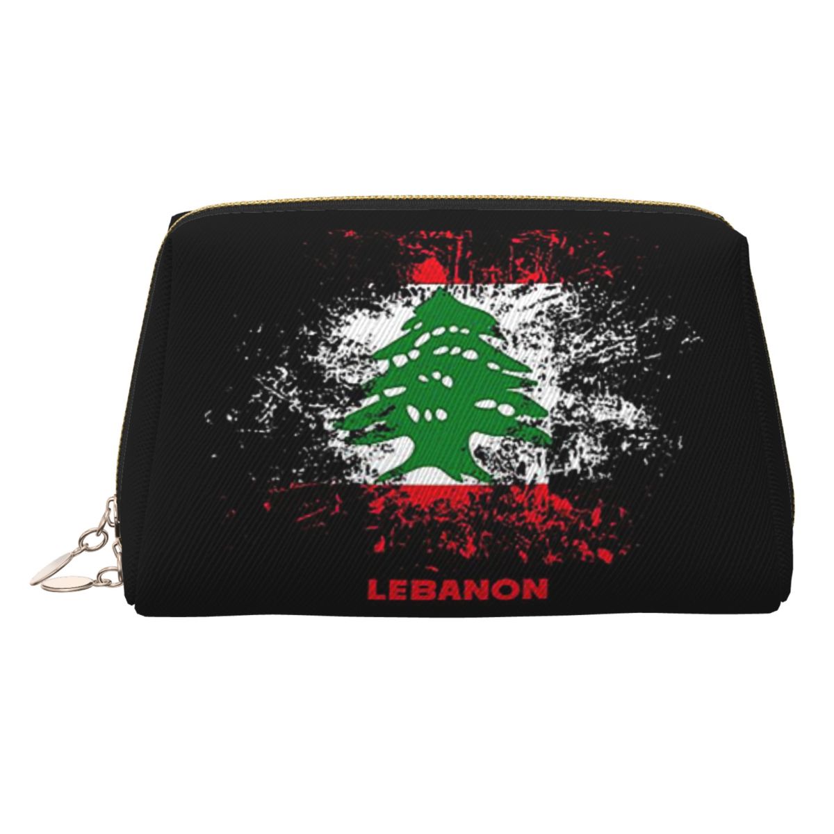 Women Bags Lebanon - レバノンの水彩画、レバノンの国旗、レバノン風の衣装、女性用化粧品バッグ、旅行用メイクアップオーガナイザー、ポーチ、洗面用具収納ケース。