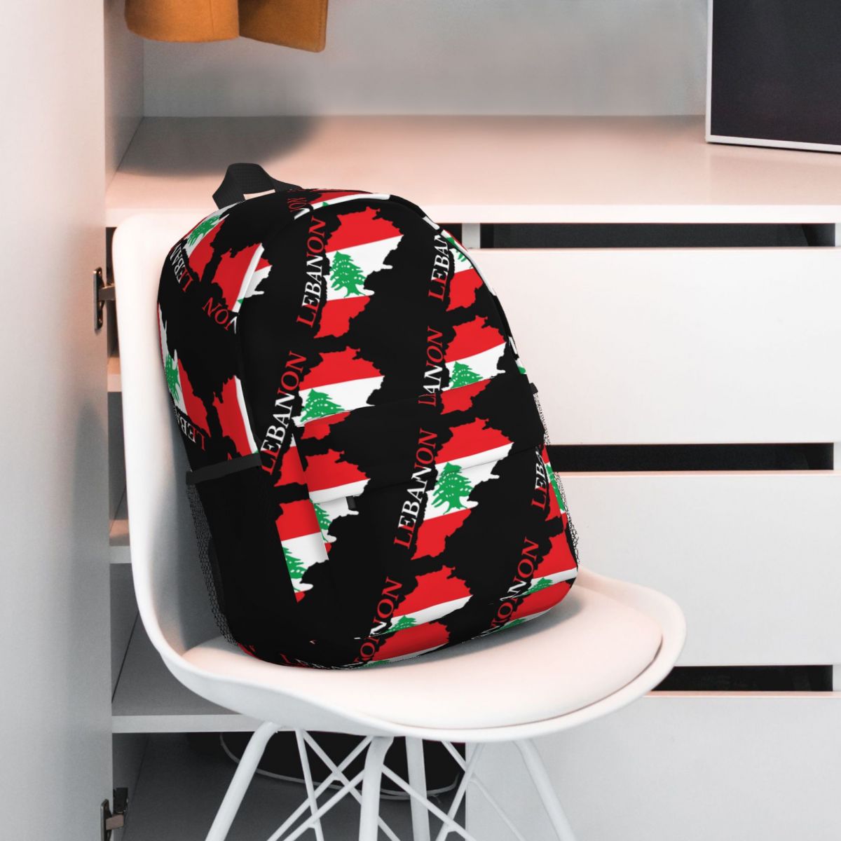 レバノン国旗マップバックパックホットセールデイパック大容量男 - Women Bags Lebanon のレビューと価格