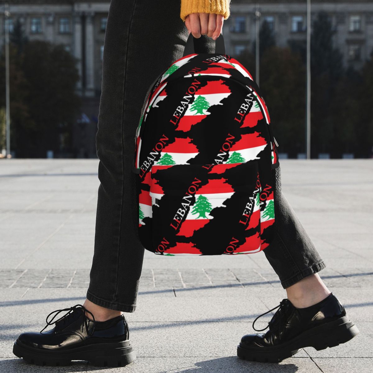 レバノン国旗マップバックパックホットセールデイパック大容量男 - Women Bags Lebanon のレビューと価格