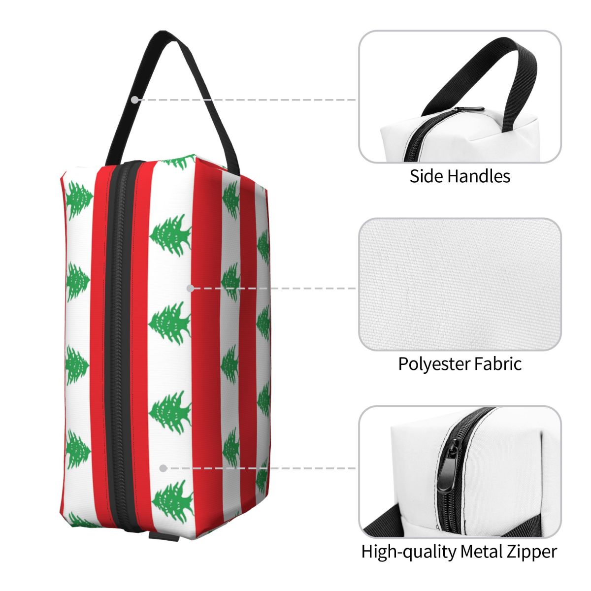 レバノンの国旗 メイクアップバッグ 化粧品オーガナイザー 収 - Women Bags Lebanon のレビューと価格
