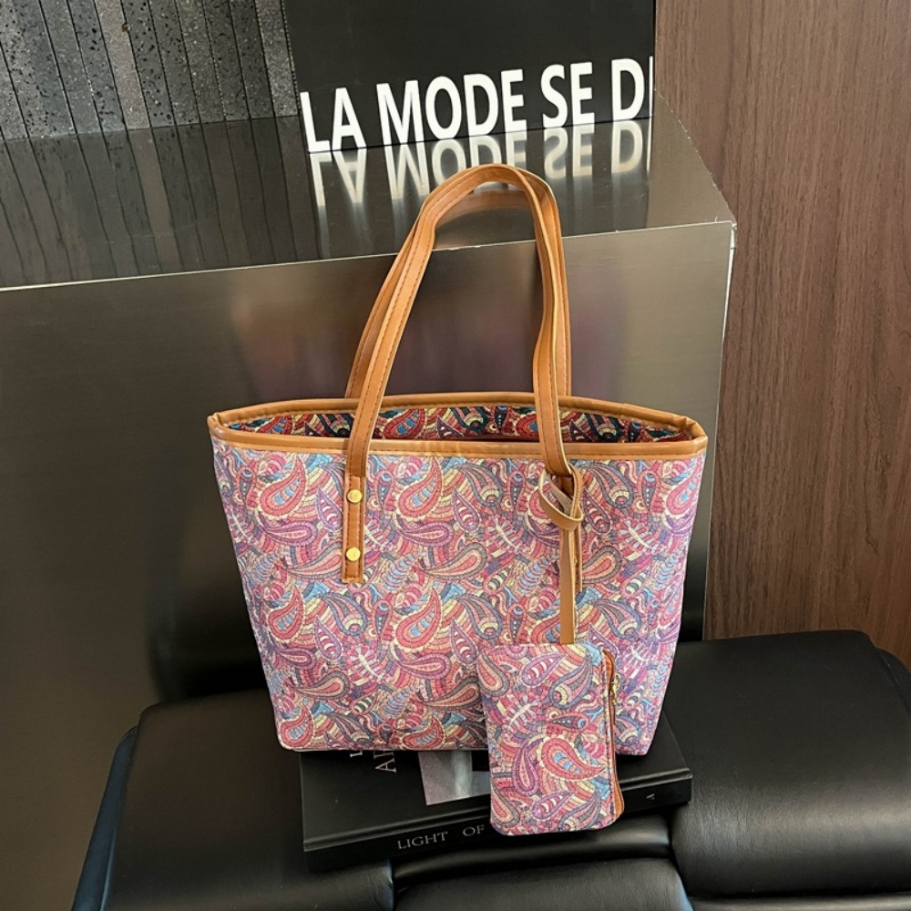 2 個女性大容量トートバッグ小銭入れセット韓国ファッション多 - Women'S Work Bags Tote のレビューと価格