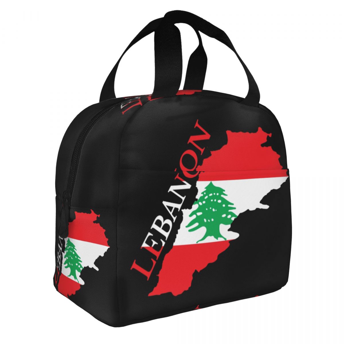 カスタムレバノン国旗マップ柄ポータブルランチボックス 女性用 - Women Bags Lebanon のレビューと価格