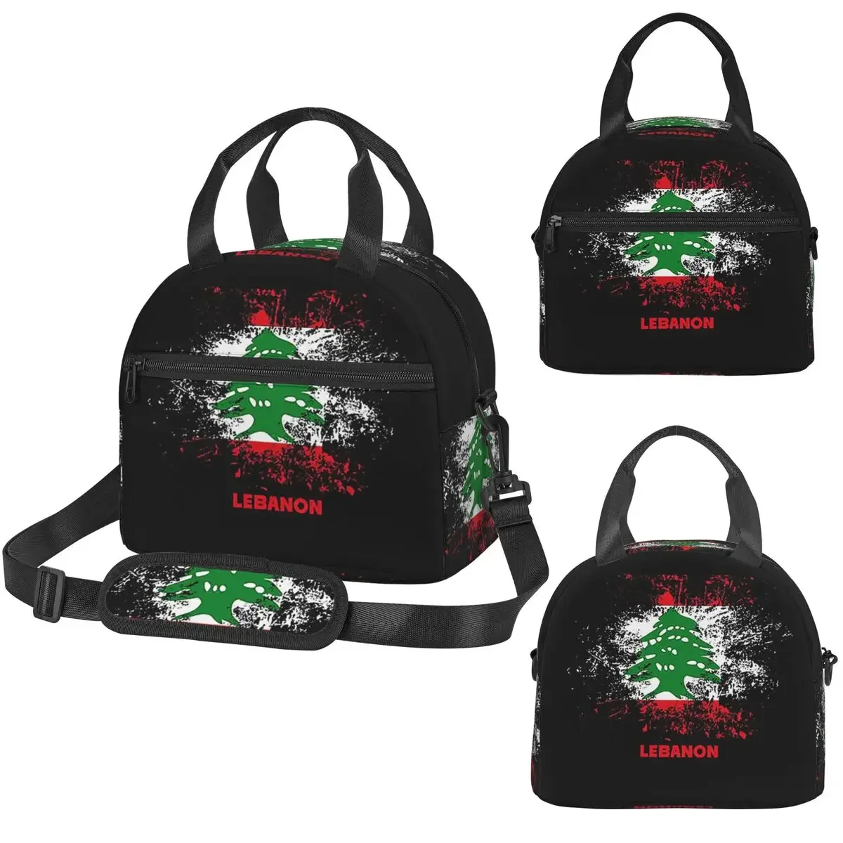 レバノン水彩画レバノン国旗レバノン衣装断熱ランチバッグ女性用 - Women Bags Lebanon のレビューと価格