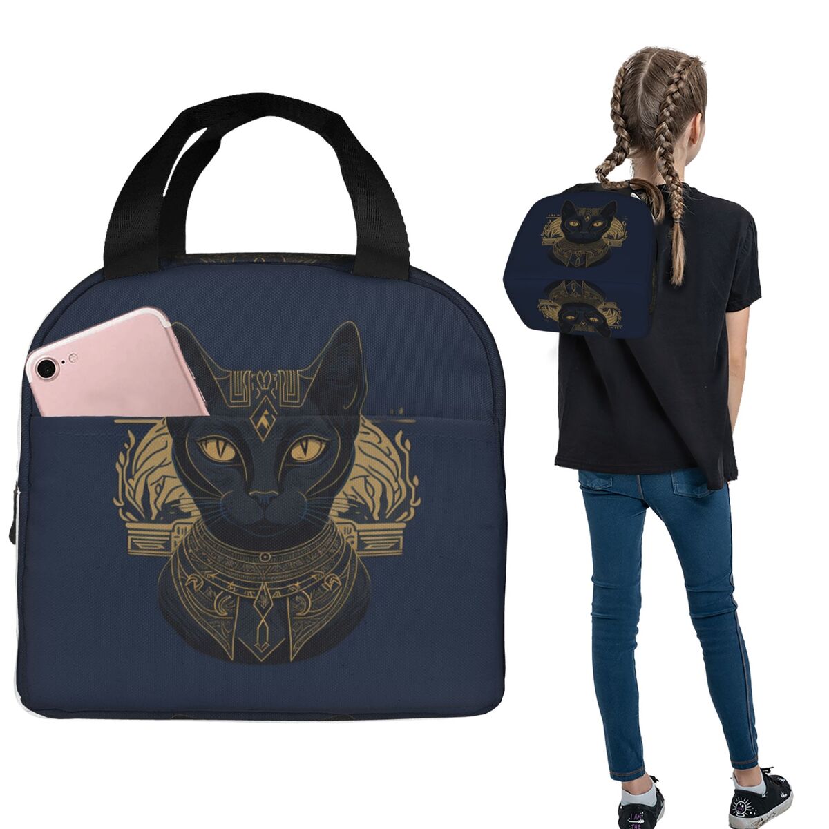 エジプト黒かわいい面白い猫ヴィンテージ神話レトロファラオニッ - Women Bags Egypt のレビューと価格