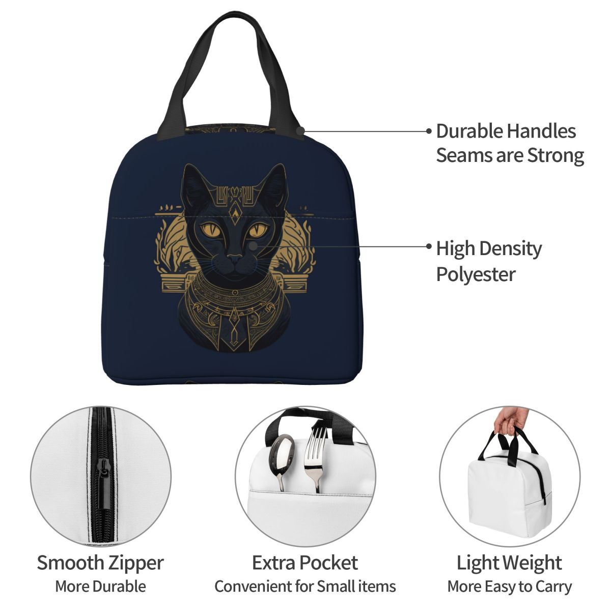 エジプト黒かわいい面白い猫ヴィンテージ神話レトロファラオニッ - Women Bags Egypt のレビューと価格
