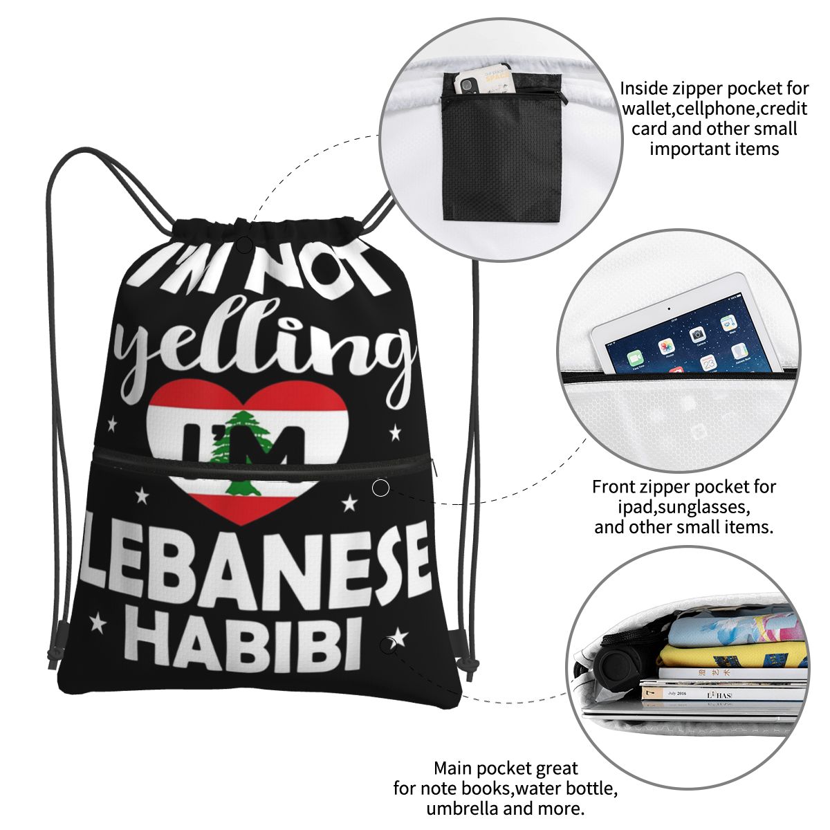 レバノン国旗 レバノン遺産 レバノンバックパック カジュアル - Women Bags Lebanon のレビューと価格