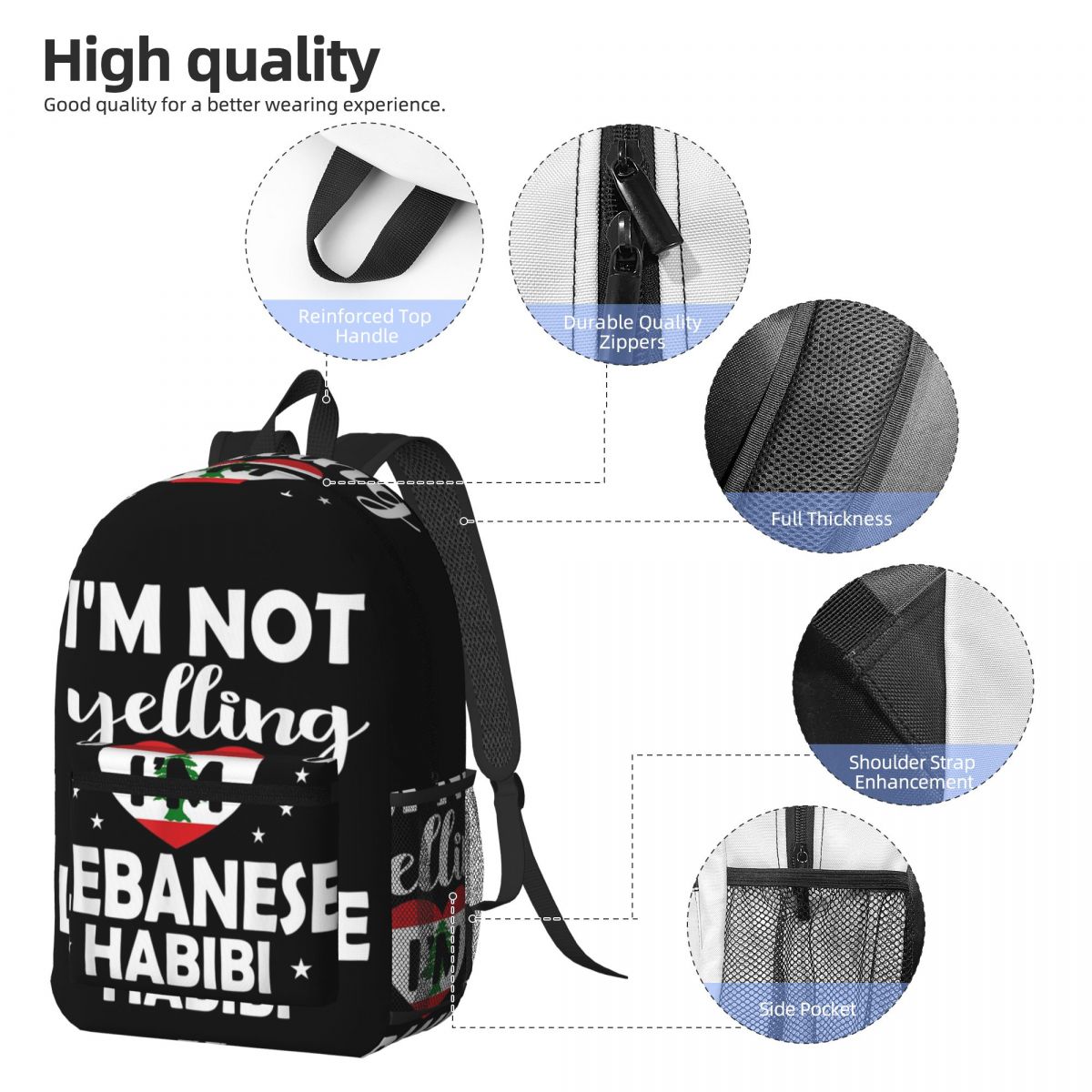 レバノン国旗 レバノン遺産 レバノンバックパック デイパック - Women Bags Lebanon のレビューと価格