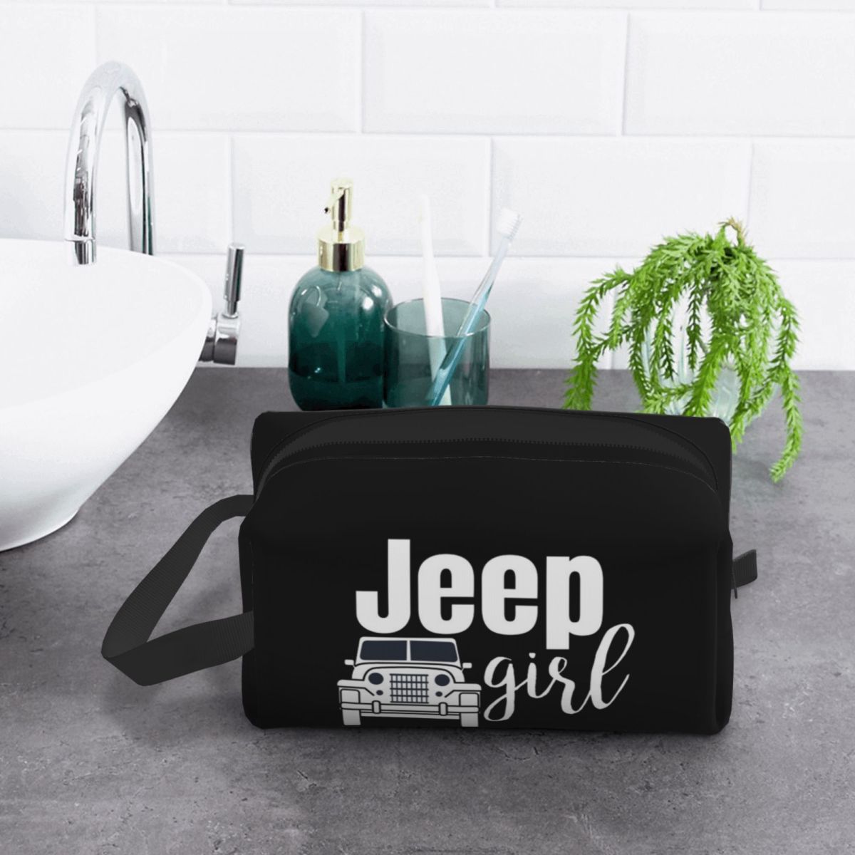 ジープガールメイクアップバッグ化粧品オーガナイザー収納ドップ - Women'S Jeep Bags のレビューと価格