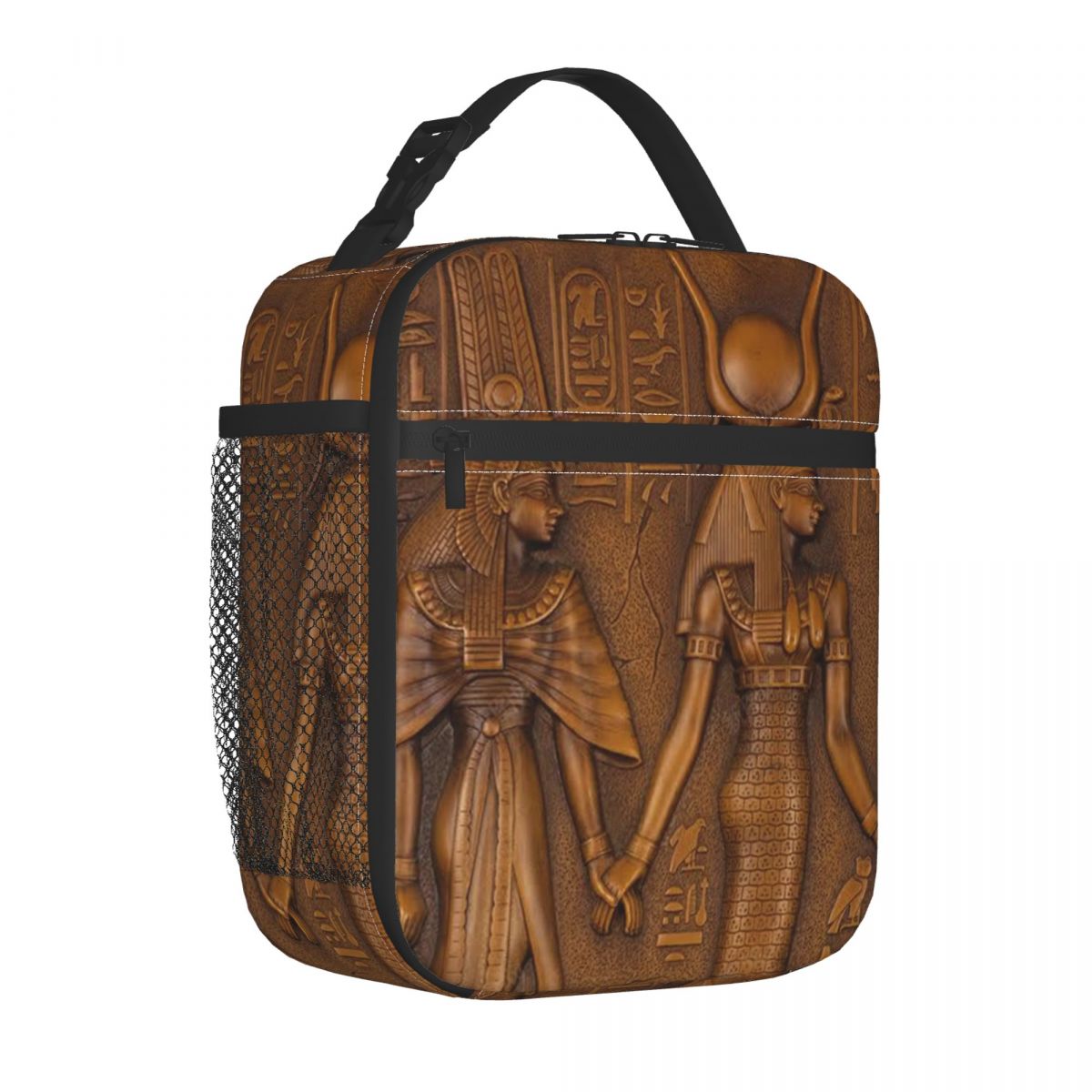 エジプトのファラオ象形文字断熱ランチバッグ女性用古代エジプト - Women Bags Egypt のレビューと価格