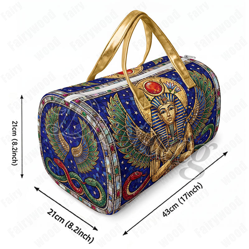古代エジプトのファラオ・ツタンカーメンと蛇柄のトラベル用ハン - Women Bags Egypt のレビューと価格