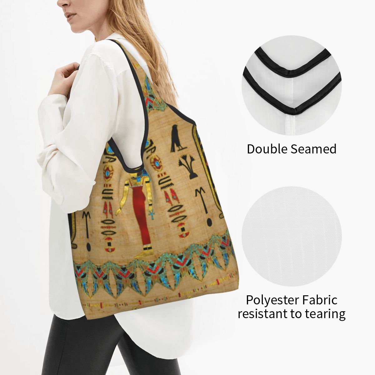 Egyptianシンボルのショッピングトートバッグ,ファッシ - Women Bags Egypt のレビューと価格