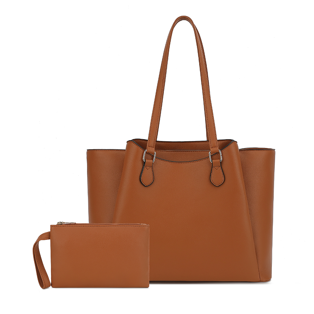 女性用トートバッグ、ポーチ付き大型PUレザーショルダーハンド - Women'S Work Bags Tote のレビューと価格