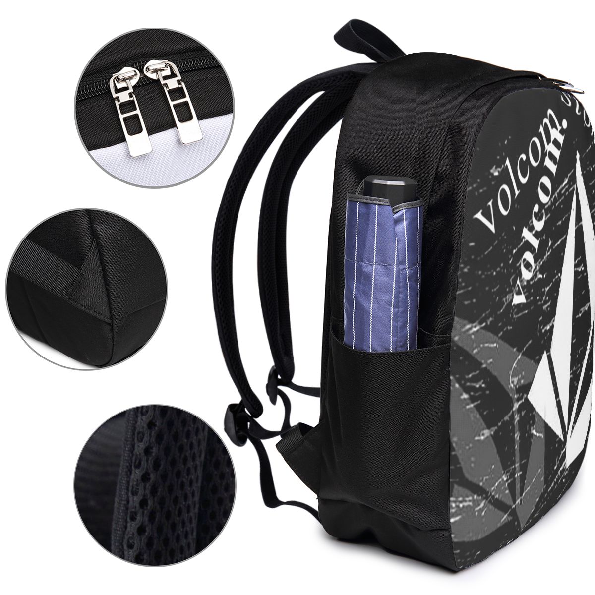 V-Volcom ロゴ バックパック トラベル ノートブック - Women Bags For Travel のレビューと価格