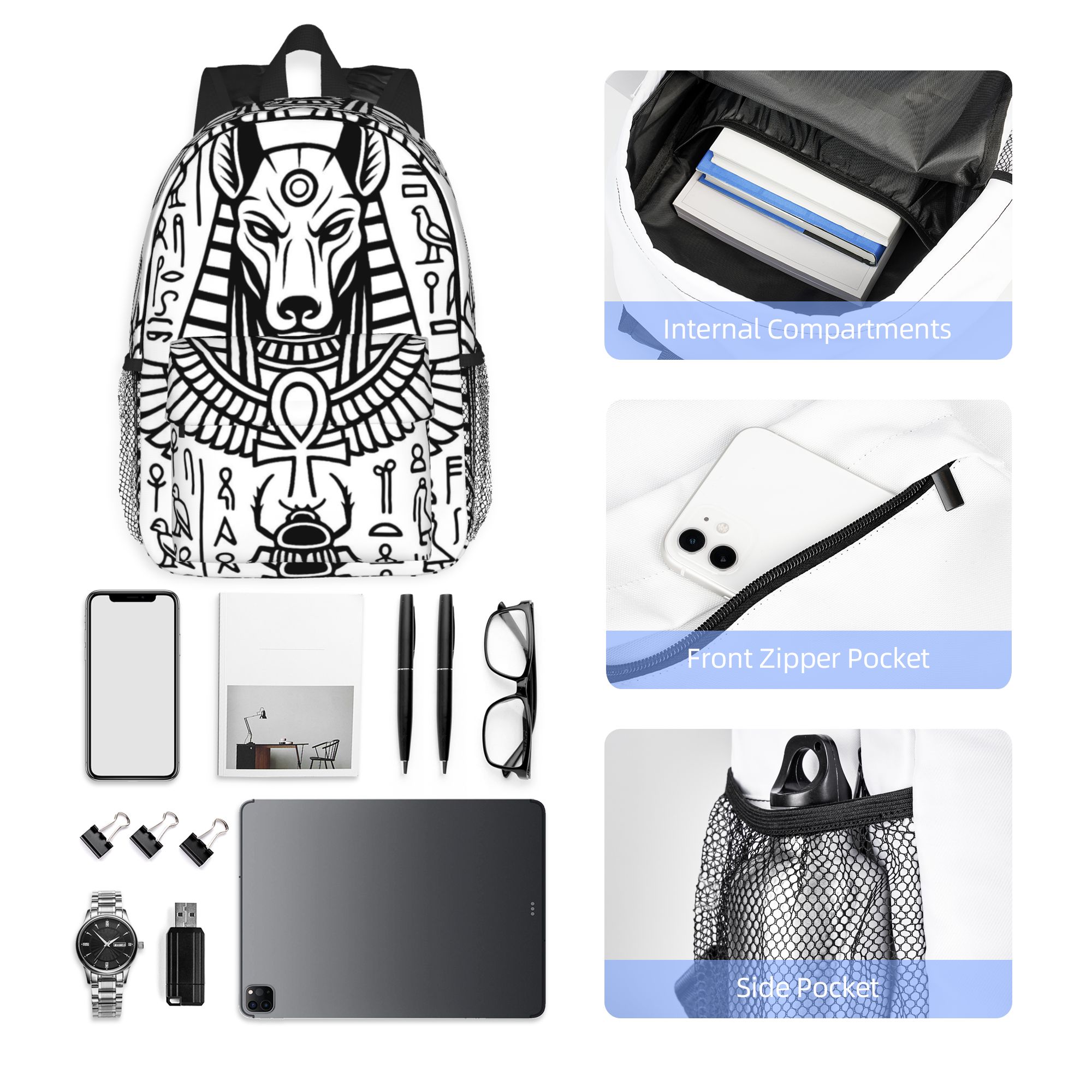 エジプトの神々神エジプトファラオバックパックホットセールデイ - Women Bags Egypt のレビューと価格