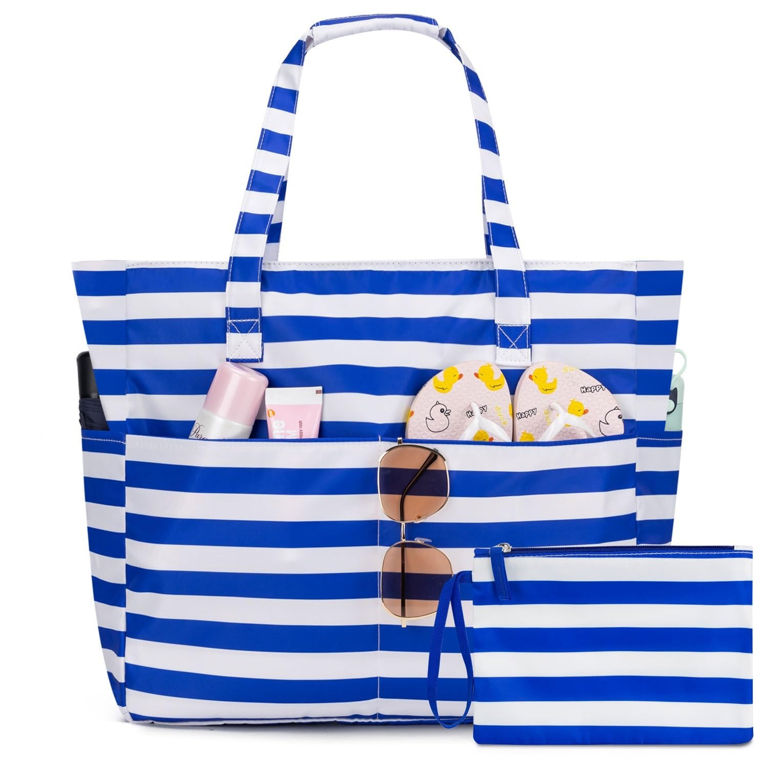 女性用ビーチバッグ 防水防砂 レディーストートバッグ、ジッパ - Women Bags Waterproof のレビューと価格