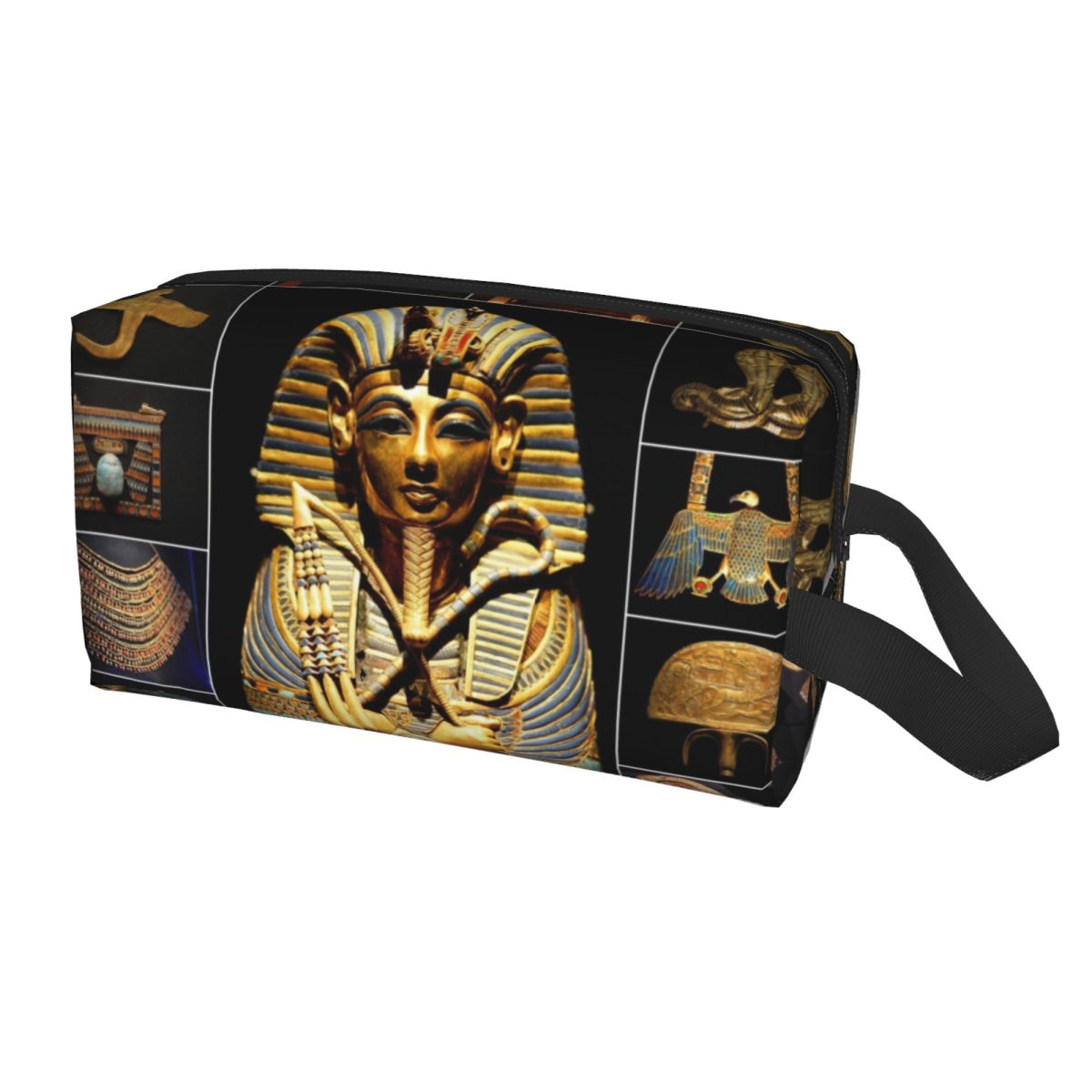 エジプト古代王ツタンカーメン象形文字トイレタリーバッグ女性エ - Women Bags Egypt のレビューと価格