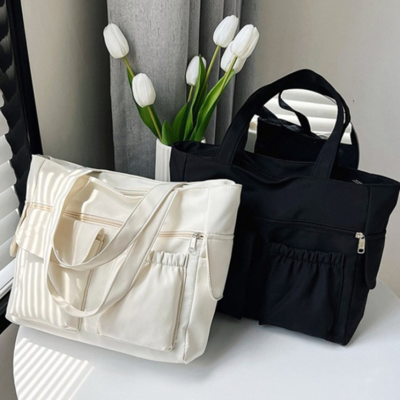 女性用多ポケットハンドバッグ、大容量ジッパーショルダーバッグ - Women'S Work Bags Tote のレビューと価格