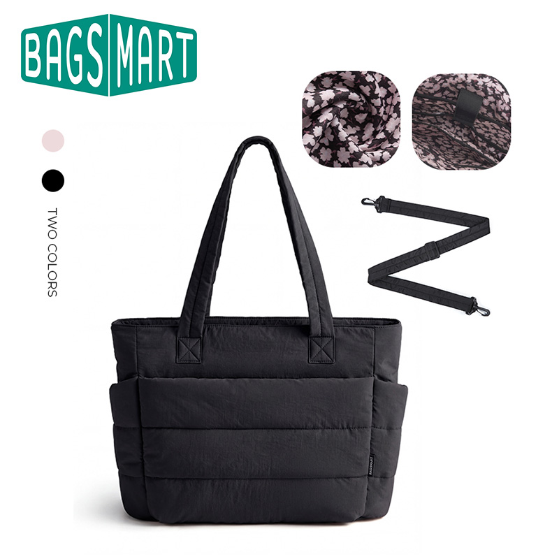 BAGSMART レディースバッグ 大容量 無地トートバッグ - Women'S Work Bags Tote のレビューと価格