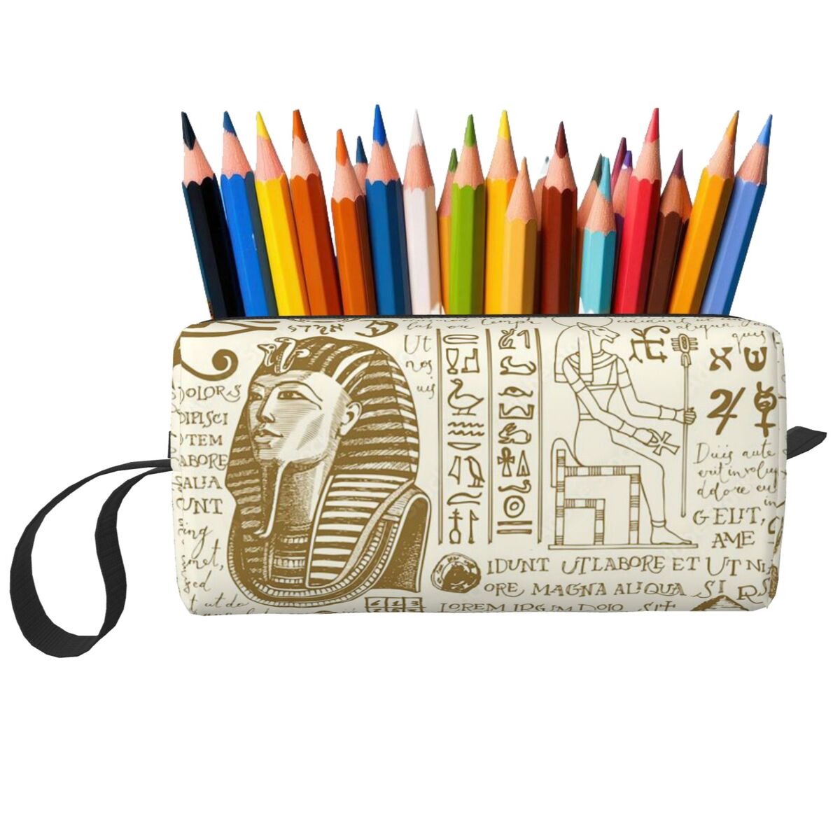 古代エジプトの神ホルスとアヌビスエジプトのファラオ鉛筆ケース - Women Bags Egypt のレビューと価格
