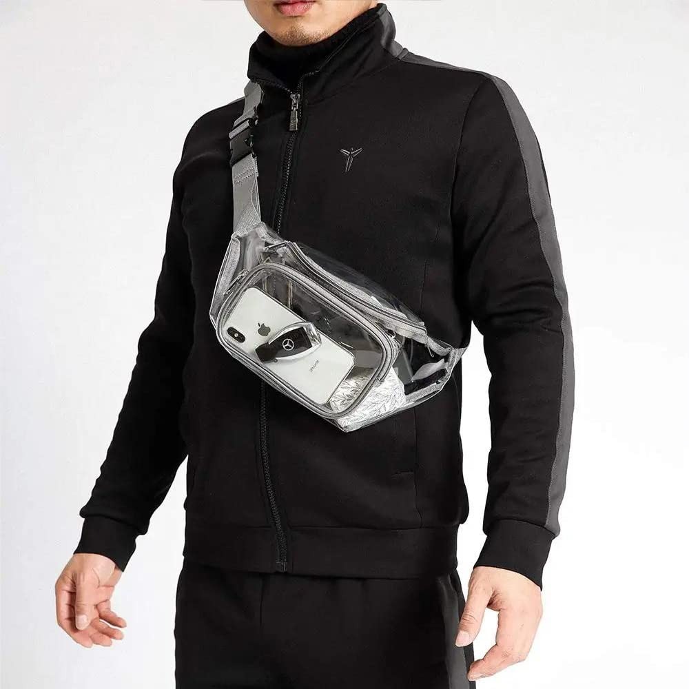 クリアファニーパック透明PVCマルチカラー調節可能ベルトバッ - Women Bags Waterproof のレビューと価格