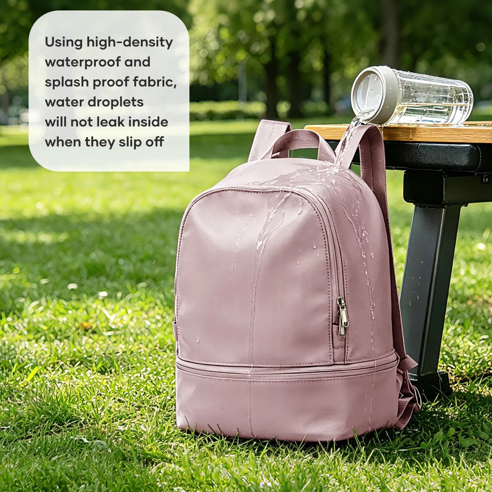 女性用バッグ、靴用コンパートメント付き小型スポーツバックパッ - Women Bags Waterproof のレビューと価格