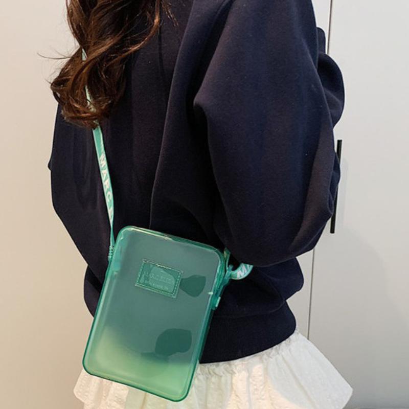 新しいファッショナブルな PVC メッセンジャーバッグ透明シ - Women Bags Waterproof のレビューと価格