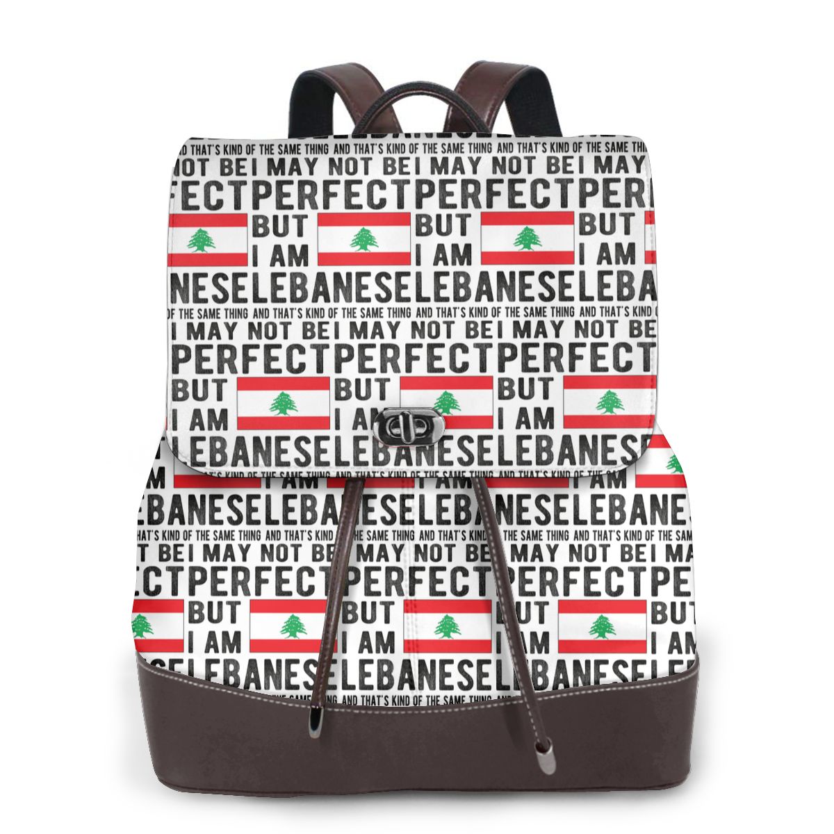レバノン国旗 レバノン遺産 レバノンのルーツ ブックバッグ  - Women Bags Lebanon のレビューと価格
