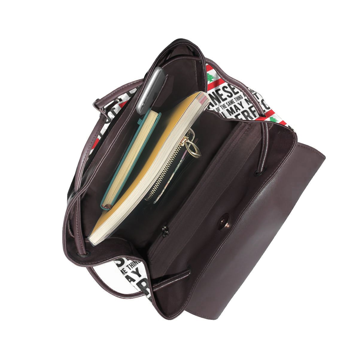レバノン国旗 レバノン遺産 レバノンのルーツ ブックバッグ  - Women Bags Lebanon のレビューと価格