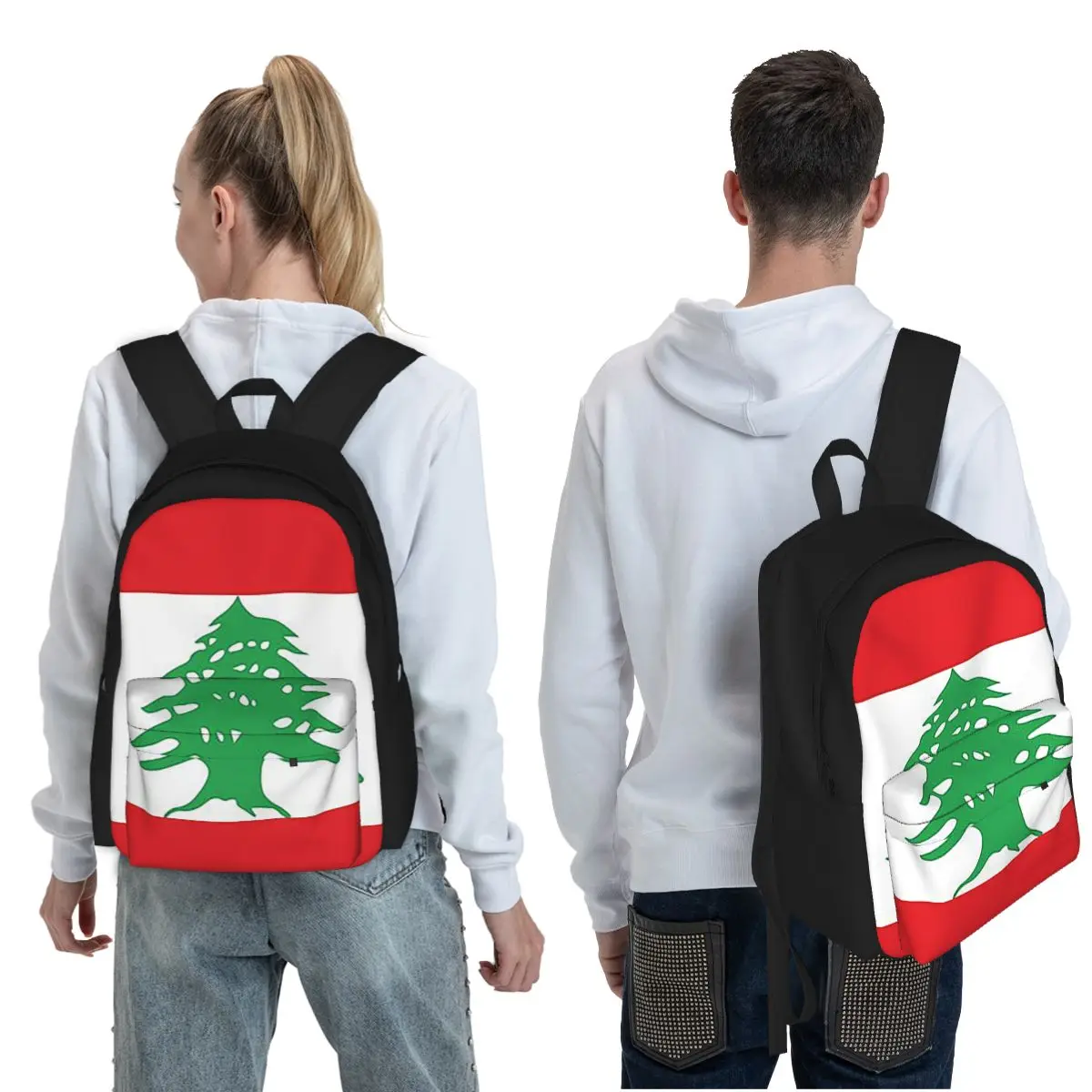 レバノン国旗柄 学生用バックパック スクールバッグ ハイキン - Women Bags Lebanon のレビューと価格