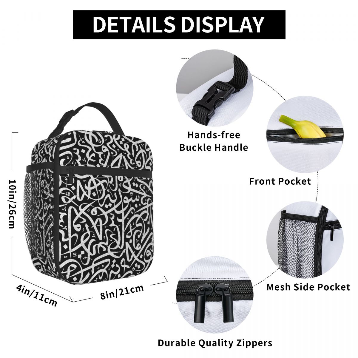 アラビア書道言葉アートワークイスラエルエジプト文字断熱ランチ - Women Bags Egypt のレビューと価格
